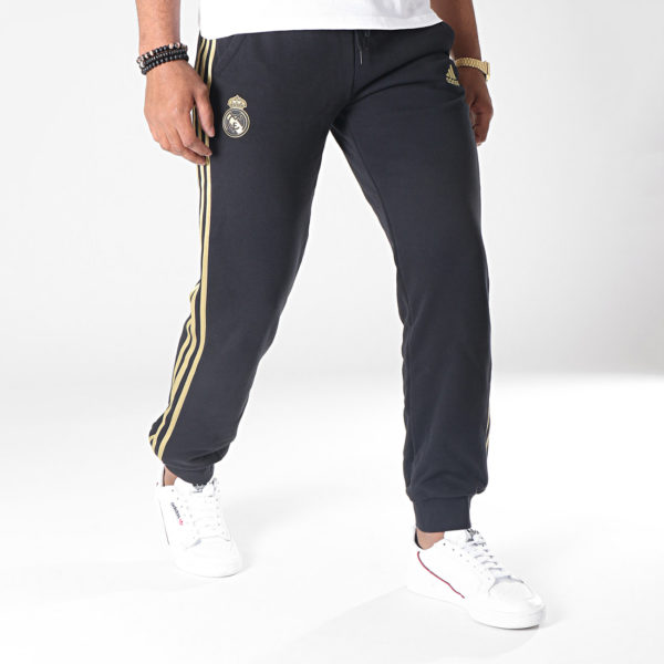 Jogging A Bandes Real Madrid Noir Doré – Image 4