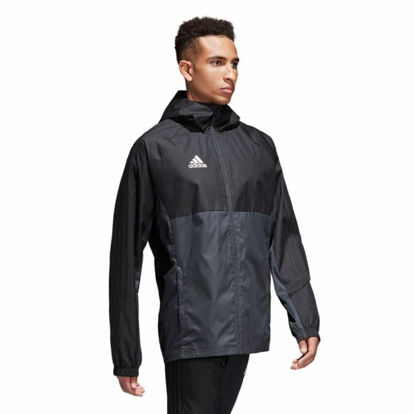 Veste IMPERMÉABLE ADIDAS GRIS – Image 2