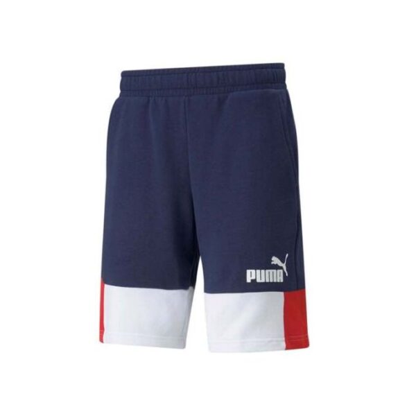 Puma Ensemble Homme ESS Bloc T-Shirt Avec Short Bermuda Casual Confort en Cotton-Bleu – Image 4