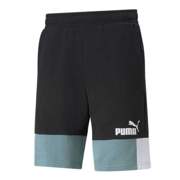 Puma Ensemble Homme ESS Bloc T-Shirt Avec Short Bermuda Casual Confort en Cotton-Noir – Image 3