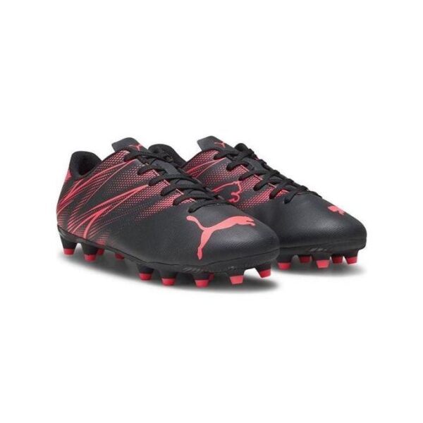 Puma Junior Attacanto FG/AG Football Boot Black-Fire Orchid